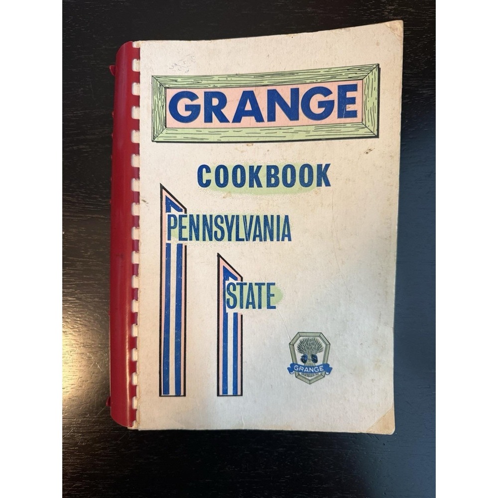 Pennsylvania State Grange Cookbook Vintage 1972 Spiral Bound Great Copy Vintage